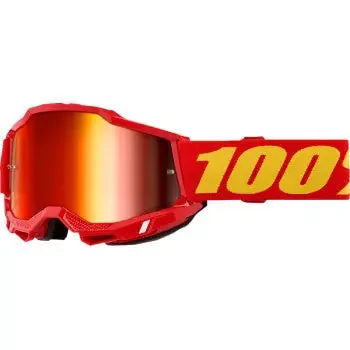 100% Accuri 2 Goggles – Red – Red Mirror 50014-00042
