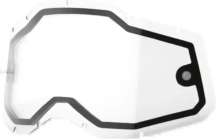 100% Accuri 2/Racecraft 2/Strata 2 Dual Lens – Clear 59080-00001