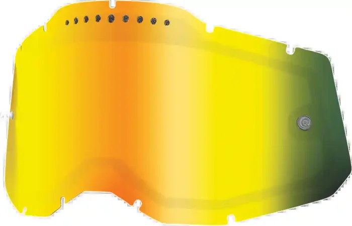 100% Accuri 2/Racecraft 2/Strata 2 Dual Lens – Vented – Gold Mirror 59083-00004