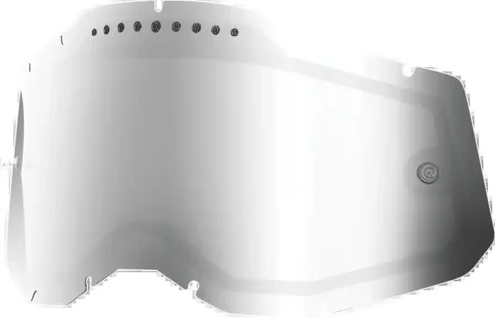 100% Accuri 2/Racecraft 2/Strata 2 Dual Lens – Vented – Silver Mirror 59083-00001