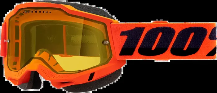 100% Accuri 2 Snow Goggles – Neon Orange – Yellow 50021-00004