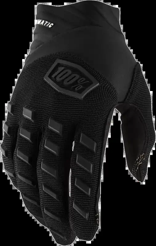 100% Airmatic Gloves – Black/Charcoal – Small 10000-00000