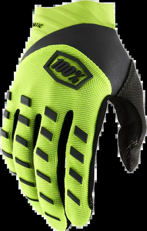 100% Airmatic Gloves – Fluorescent Yellow/Black – XL 10000-00013