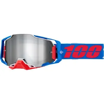 100% Armega Goggles – Ironclad – Silver Mirror 50005-00029