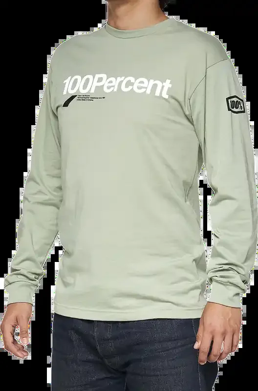 100% Bilto Long-Sleeve T-Shirt – Slate Green – Small 33009-486-10