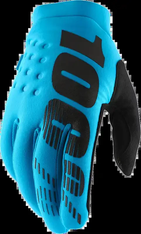 100% Brisker Gloves – Turquoise – Medium 10003-00036