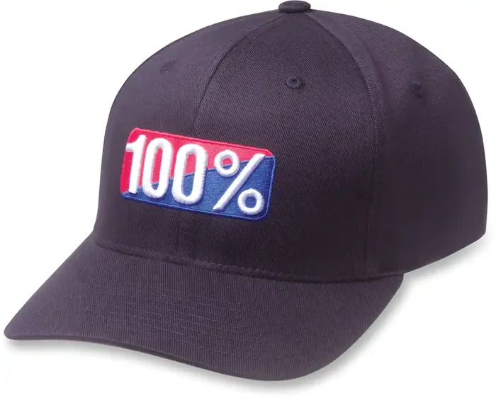 100% Classic Flexfit® Hat – Black – Large/XL 20043-00001