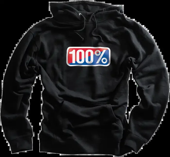 100% Classic Hoodie – Black – 2XL 20029-00034