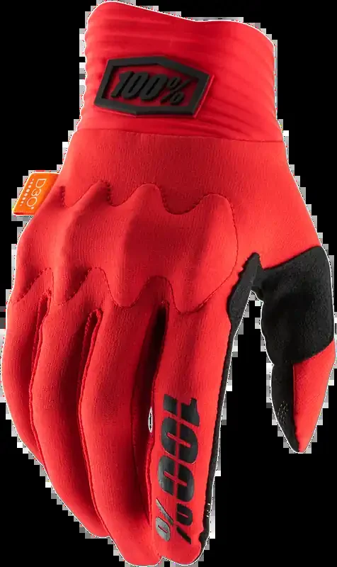 100% Cognito Gloves – Red/Black – Large 10014-00022