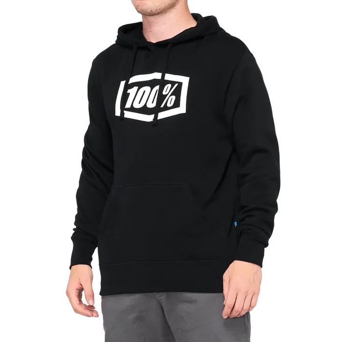 100% Hoodie Icon – Black – XL 20029-00003