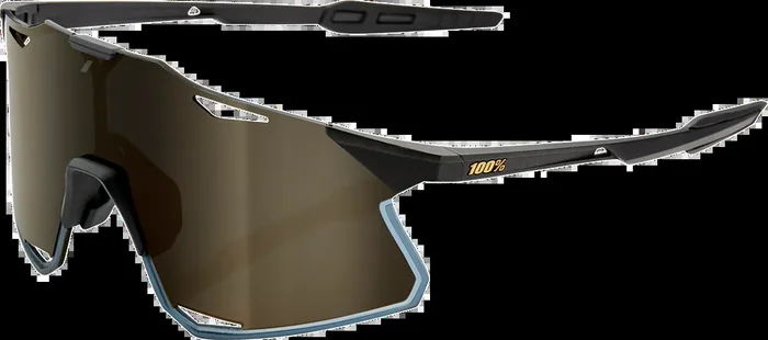 100% Hypercraft Sunglasses – Matte Black – Gold Mirror Lens 60000-00001
