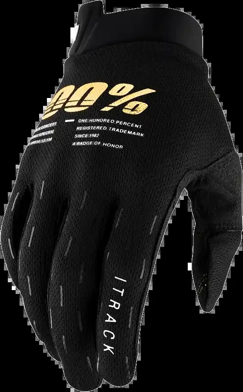 100% iTrack Gloves – Black – XL 10008-00008