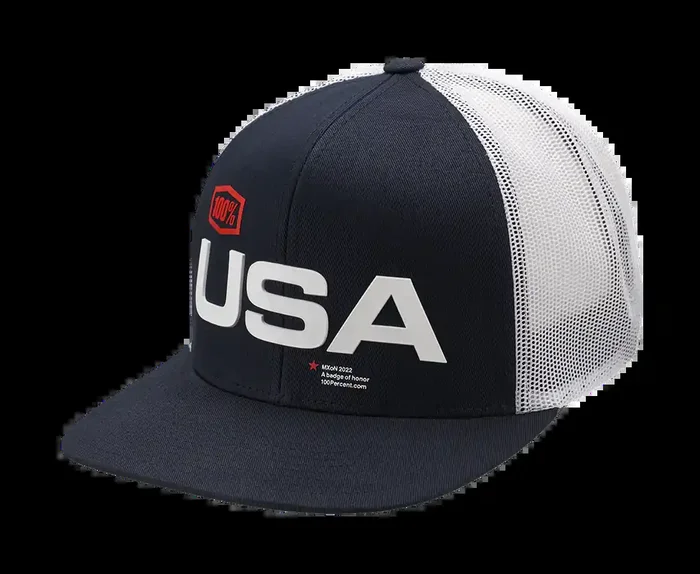100% MX of Nations Hat – Navy – One Size 20045-00003