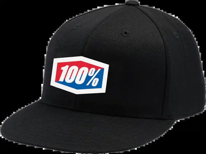 100% Official Flexfit® Hat – Black – Large/XL 20043-00003