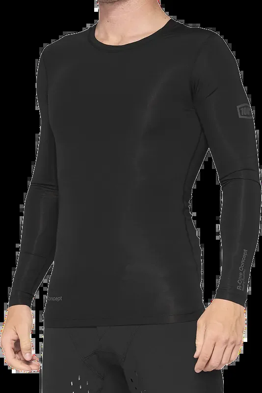 100% R-Core Concept Long-Sleeve Jersey – Black – XL 40004-00003
