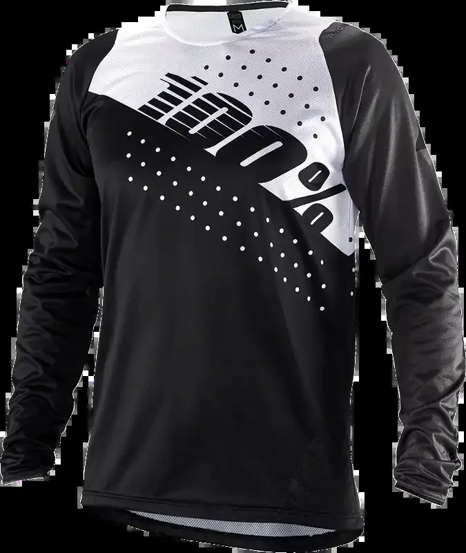 100% R-Core Long-Sleeve Jersey – Black/White – 2XL 40005-00014