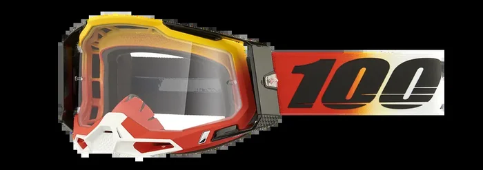 100% Racecraft 2 Goggles – Ogusto – Clear 50009-00024