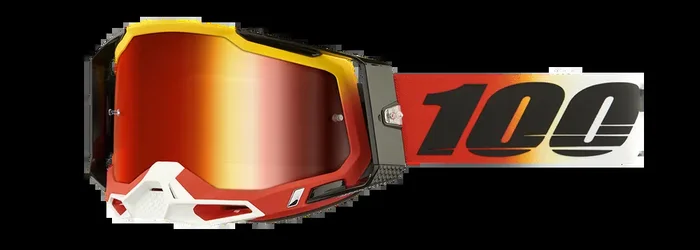 100% Racecraft 2 Goggles – Ogusto – Red Mirror 50010-00024