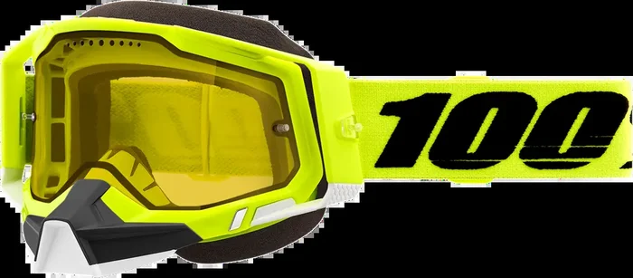 100% Racecraft 2 Snow Goggles – Fluo Yellow – Yellow 50011-00004
