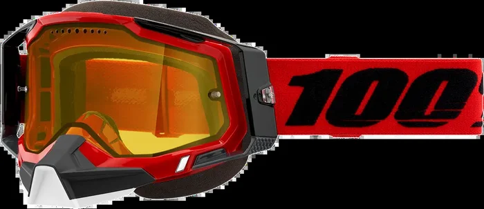 100% Racecraft 2 Snow Goggles – Red – Yellow 50011-00003