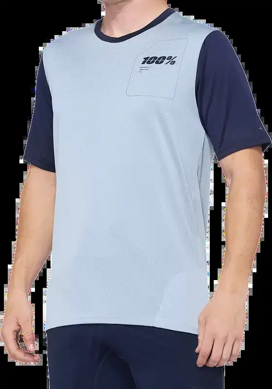 100% Ridecamp Jersey – Short-Sleeve – Blue/Navy – Large 40027-00012