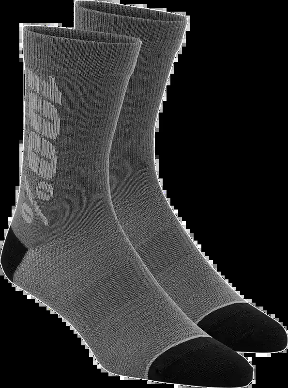 100% Rythym Socks – Charcoal/Gray – Large/XL 24006-457-18
