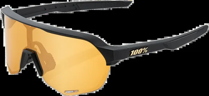 100% S2 Sunglasses – Black – Gold 60006-00003