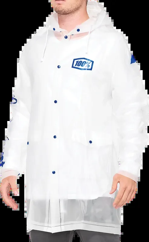 100% Torrent Raincoat – Clear – Small 20040-00010