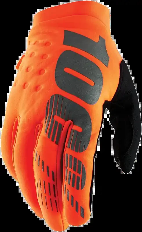 100% Youth Brisker Gloves – Orange/Black – XL 10004-00007