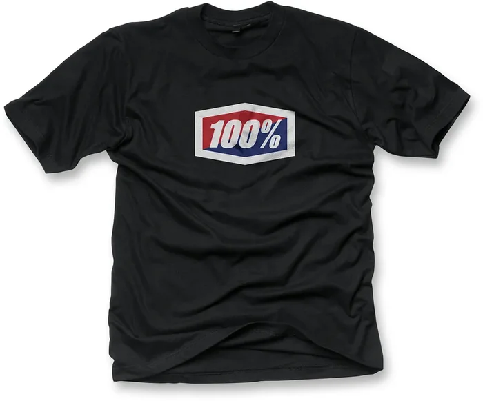 100% Youth Official T-Shirt – Black – Medium 20001-00001