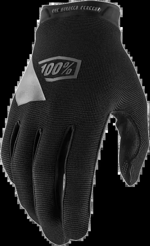 100% Youth Ridecamp Gloves – Black – Large 10012-00002