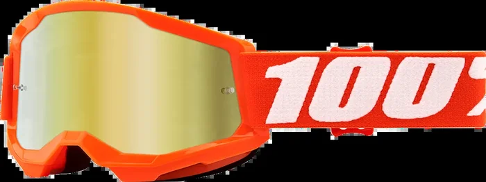 100% Youth Strata 2 Goggles – Orange – Gold Mirror 50032-00005