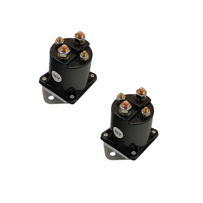 (2) 36V Solenoid Fits Club Car DS 1976-1993 4 Terminals Stud 5/16″ 8016