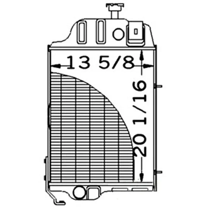 219709 Northern Radiator – Fits John Deere Fits 310, 310A, 310B, 401D