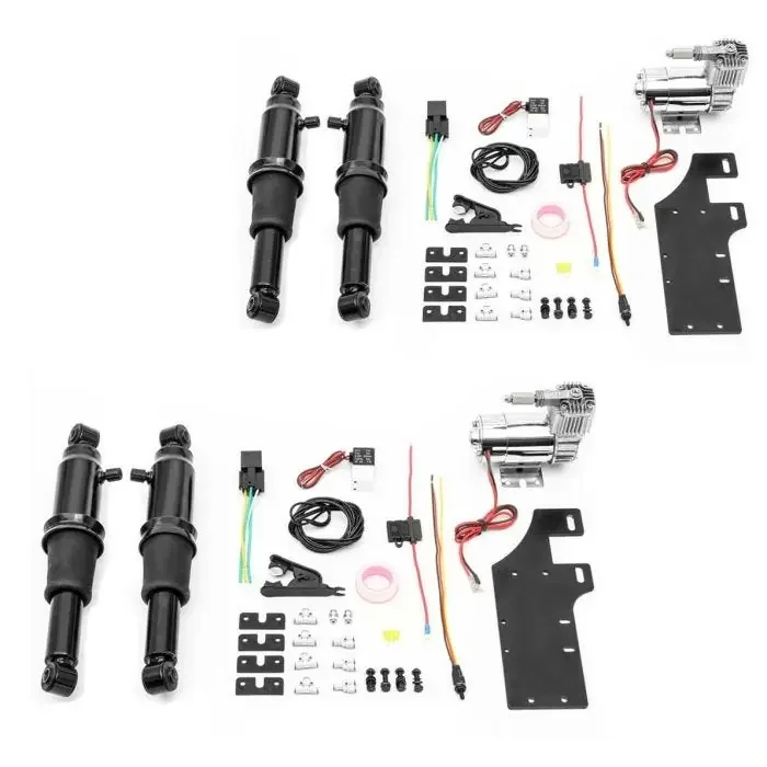 2x Air Ride Suspension fits for harley Davidson Road King 94-23 Craftride black Set Discount