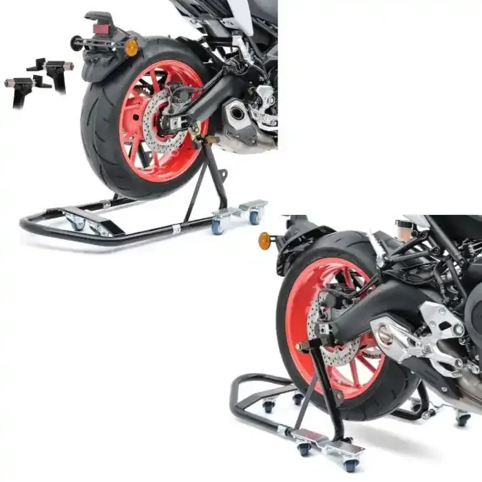 2x Dolly Rear Paddock Stand ConStands Mover I Universal black Discount Set