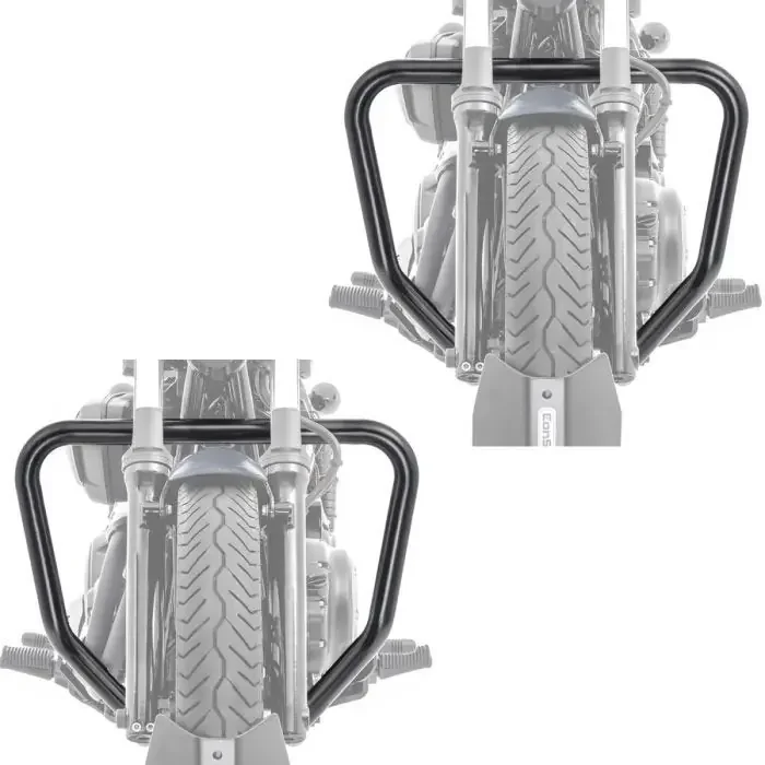 2x Engine Guard compatible with Yamaha XV 950 / R Bolt 14-20 Craftride Highway crash bar black Discount Set