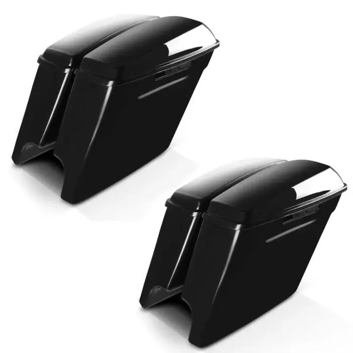 2x Stretched saddlebags fits for Harley Davidson Touring Models 2014-23-25 unpainted, no lock Craftride Set Discount