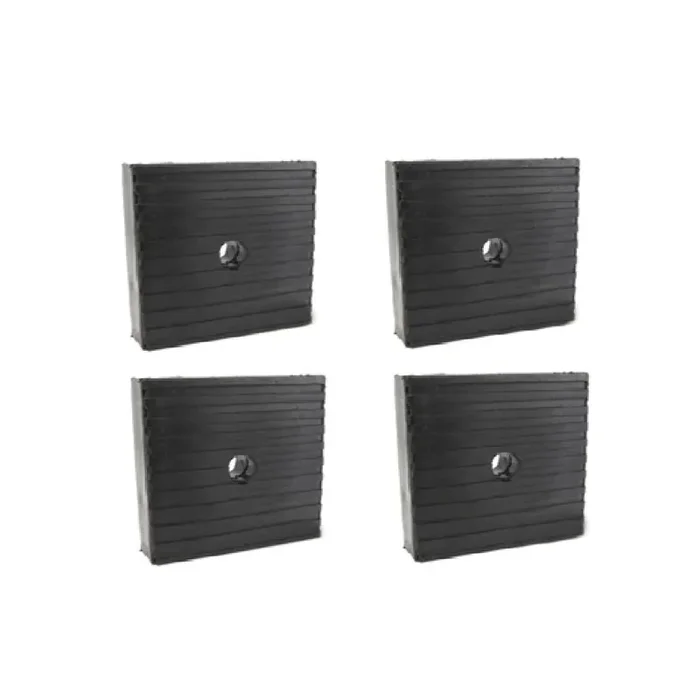 4 Pack Anti Vibration Pads Solid Rubber 4 x 4 x 1 for Heavy Duty Equipment