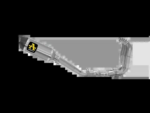 71178ckz Arrow Yamaha Yzf R1 17-24 Competition Full System With Stainless Steel Collectors And Titanium Link Pipe And Race-Tech Silenc.