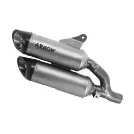 71939PR Arrow Round-Sil Slip-on Exhausts, Titanium for Ducati Monster 937 2021-2024