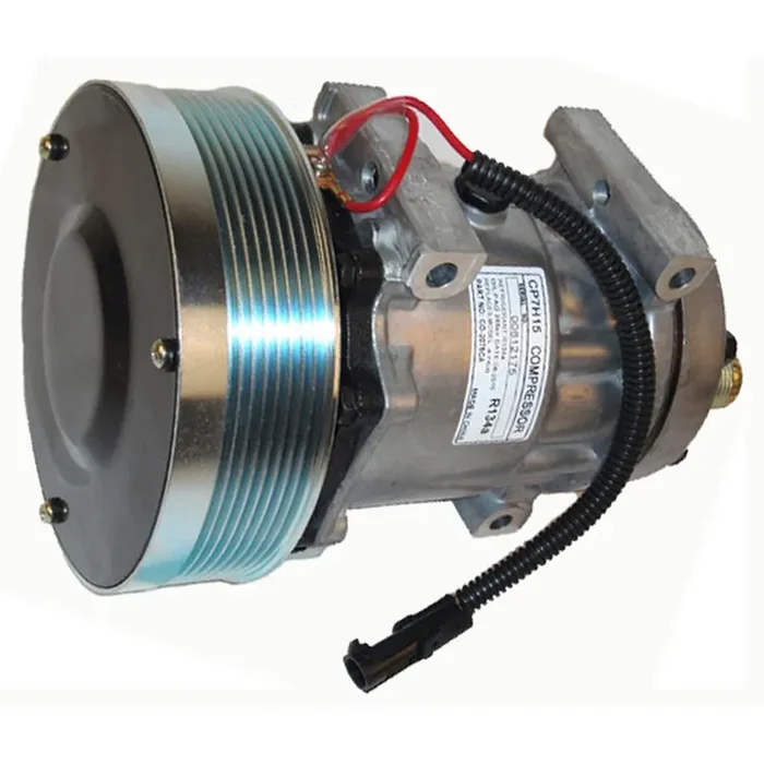 A/C Compressor 12V 6″ Diameter 8 Groove Fits Case/IH Wheel Loaders 1021F 1121F