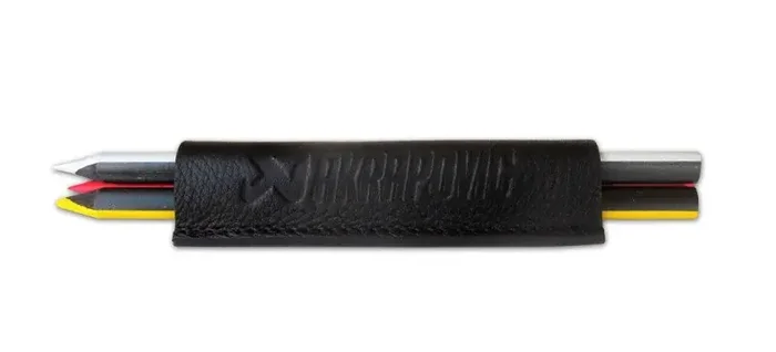 Akrapovic Leather Crayons case – black