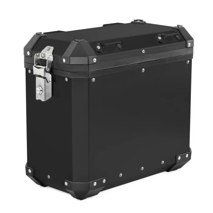 Aluminium Pannier compatible with Yamaha XTZ 750 Super Tenere Side Case Bagtecs GX38 black