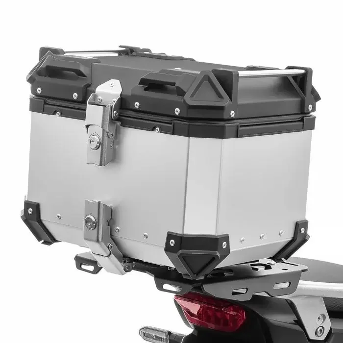 Aluminium top box compatible with Benelli TRK 502 / X Top Case Bagtecs XB35 silver