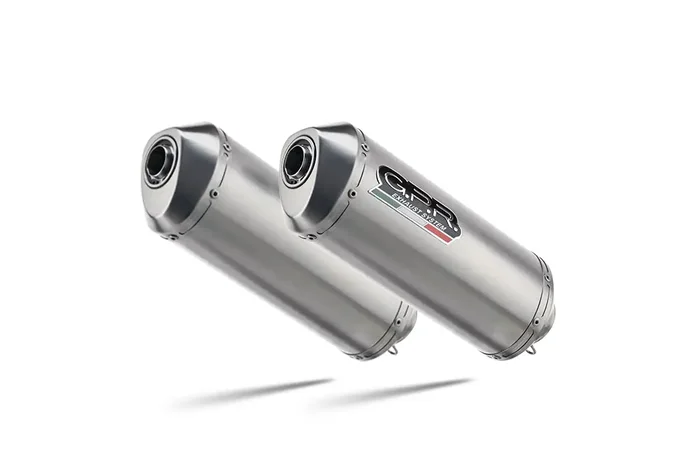 Aprilia Pegaso Strada 650 2005-2011 Exhaust GPR Double Slip-on Satinox