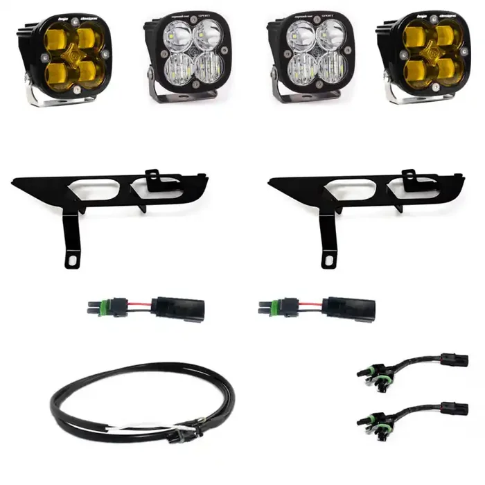 Baja Designs 2021+ Ford F-150 Sport Series Fog Pocket Kit – Amber