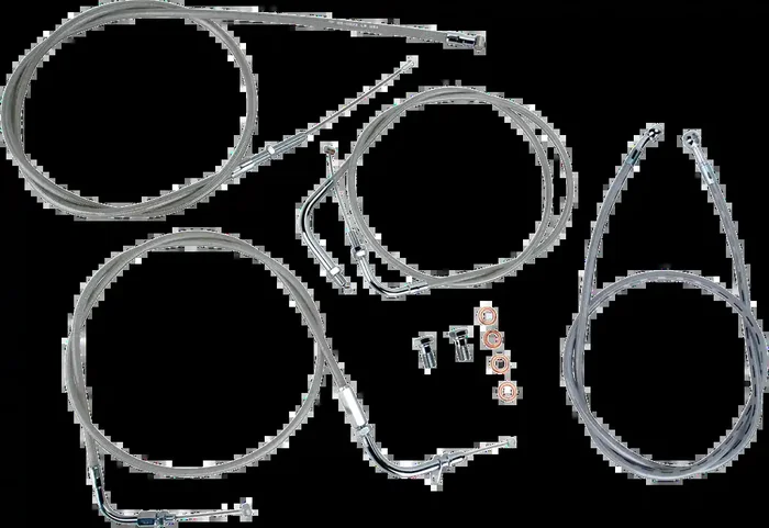 BARON Cable Line Kit – 15″ – 17″ – XVS650CU – Stainless Steel BA-8014KT-16