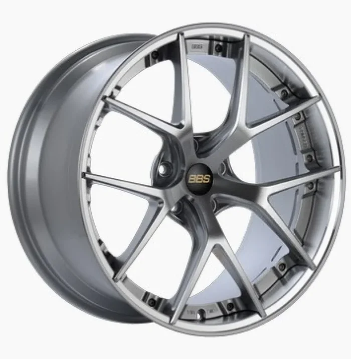 BBS RI-S 20×10 5×112 ET38 Diamond Silver Center / Diamond Cut Lip Wheel -82mm PFS/Clip Required