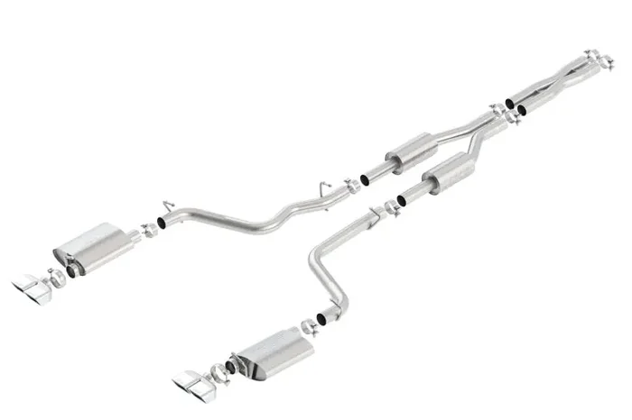 Borla 09-14 Dodge Challenger R/T 5.7L RWD 2Dr. Dual Rctgl. Angle S-Type CB Exhaust – Rear Split Exit